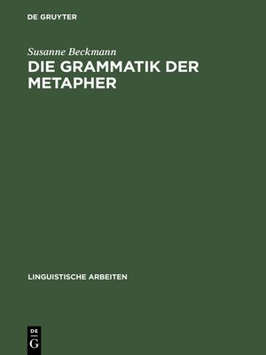 cover image of Die Grammatik der Metapher